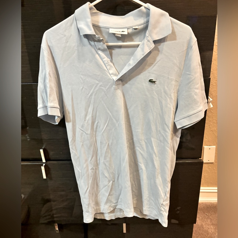 Lacoste Men’s Polo Shirt - Light Blue - Sz S
